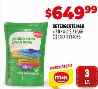 Makro Detergente m&k oferta