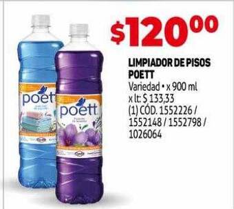 Makro Limpiador de pisos poett oferta