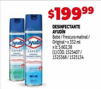 Makro Desinfectante ayudin oferta