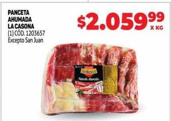 Makro Panceta ahumada la casona oferta