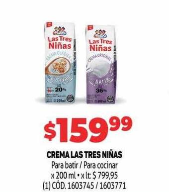 Makro Crema las tres niñas oferta