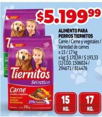 Makro Alimento para perros tiernitos oferta