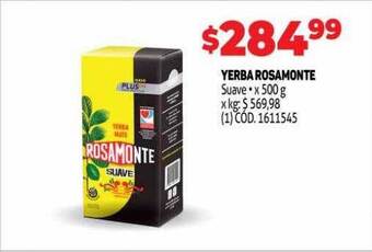 Makro Yerba rosamonte suave oferta