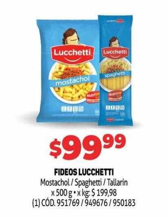 Makro Fideos lucchetti oferta