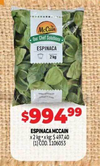 Makro Espinaca mccain oferta