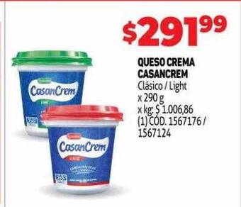 Makro Queso crema casancrem oferta