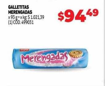 Makro Galletitas merengadas oferta