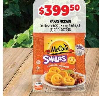 Makro Papas mccain smiles oferta