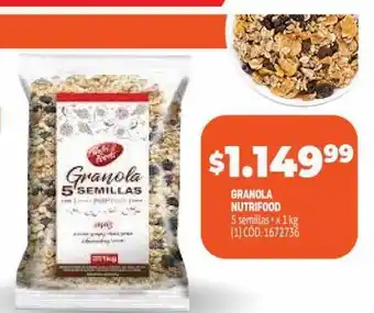 Makro Granola nutrifood 5 semillas oferta