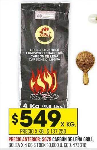 Coto Carbón de leña grill oferta