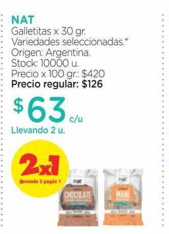 Farmacity Nat galletitas oferta