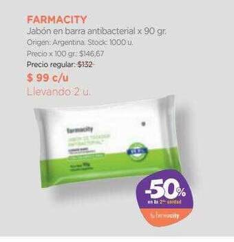 Farmacity Farmacity jabón en barra antibacterial oferta