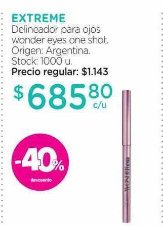 Farmacity Extreme delineador para ojos wonder eyes one shot oferta
