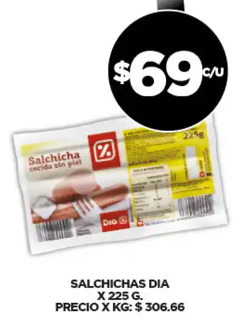 Supermercados DIA Dia Salchichas x 225g oferta