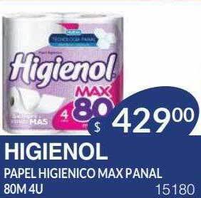 Masivos Higienol papel higienico max panal oferta