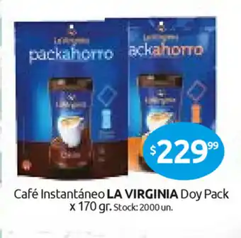 Cordiez La Virginia Café Instantáneo Doy pack x 170gr oferta
