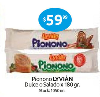 Cordiez Lyvián Pionono Dulce o Salado x 180gr oferta