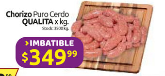 Cordiez Qualita Chorizo Puro Cerdo x kg. oferta