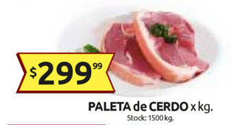 Cordiez Paleta de Cerdo x kg oferta