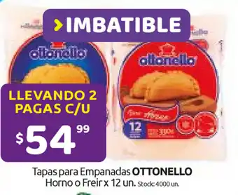 Cordiez Ottonello Tapas para Empanadas Horno Freir x 12un. oferta