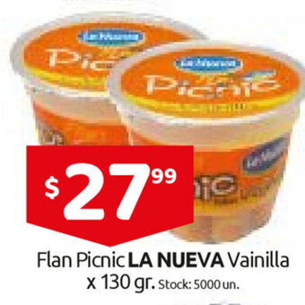 Cordiez La Nueva Flan Picnic Vainilla x 130gr oferta