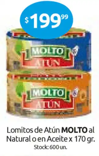 Cordiez Molto al Natural o en Aceite Lomitos de Atún x 170gr oferta