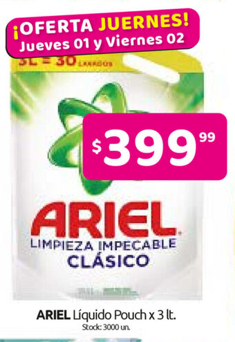 Cordiez Ariel Líquido x 3lt oferta