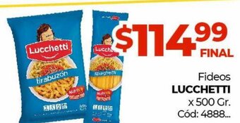 Diarco Lucchetti Fideos oferta