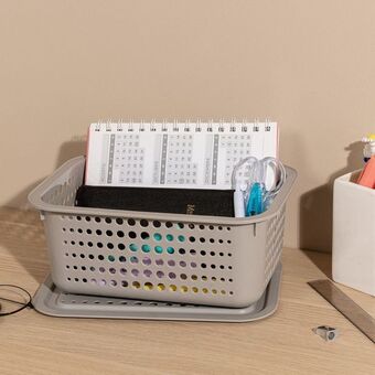 Arredo Contenedor rectangular con tapa chico oferta