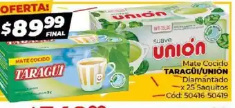 Diarco Taragui/Unión Mate Cocido oferta