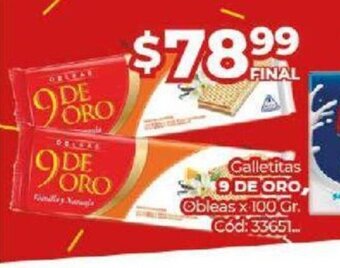 Diarco 9 De Oro Galletitas oferta