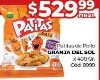 Diarco Patitas de Pollo Granja Del Sol oferta