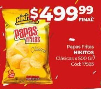 Diarco Papas Fritas Nikitos oferta