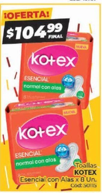 Diarco Toallas Kotex oferta