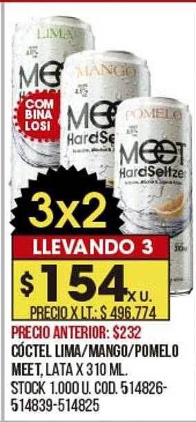 Coto Cóctel lima mango pomelo meet oferta