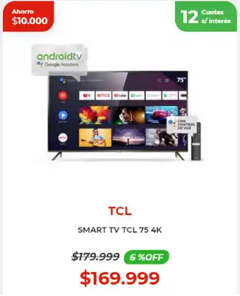 Naldo Lombardi TCL Smart TV 75 4K oferta