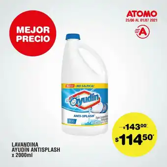 Atomo Conviene Ayudín Antisplash Lavandina x 2000ml oferta