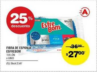 Atomo Conviene Fibra De Esponja Esfrebom Teflón oferta