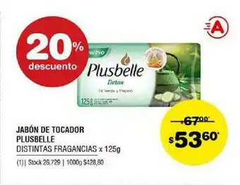 Atomo Conviene Plusbelle Jabón De Tocador Distintas Fragancias x 125g oferta