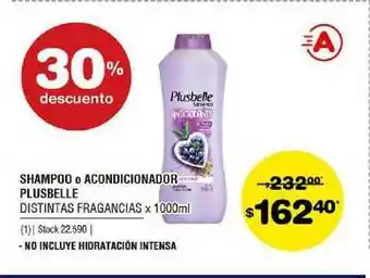 Atomo Conviene Plusbelle Shampoo O Acondicionador Distintas Fragancias x 1000ml oferta