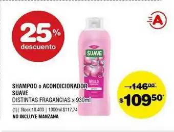 Atomo Conviene Suave Shampoo O Acondicionador Distintas Fragancias x 930ml oferta