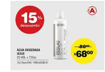 Atomo Conviene Issue Agua Oxigenada 20 Vol 15% Descuento oferta