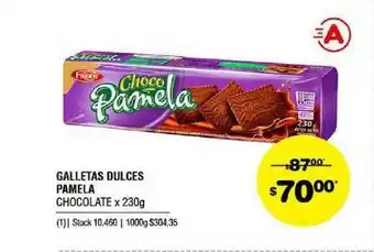 Atomo Conviene Pamela Chocolate Galletas Dulces x 230g oferta