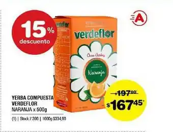 Atomo Conviene Verdeflor Naranja Yerba Compuesta x 500g oferta