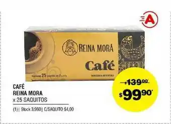 Atomo Conviene Reina Mora Café x 25 saquitos oferta