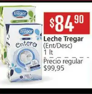 Supermercados Aiello Tregar Leche (Ent-Desc) 1lt oferta