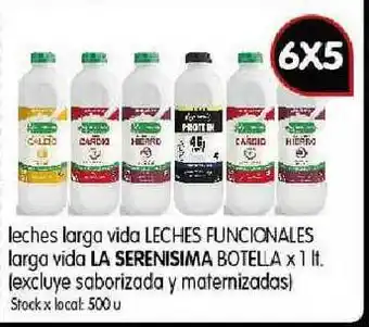 Disco La Serenisima Leches Larga Vida Leches Funcionales Larga Vida Botella x 1lt oferta