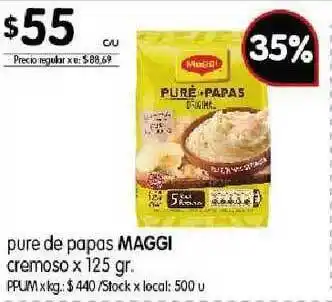 Disco Maggi Pure De Papas Cremoso x 125gr oferta