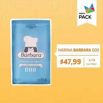 Micropack Barbara Harina 000 x 1k oferta