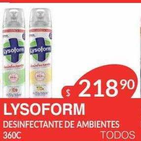 Masivos Lysoform desinfectante de ambientes oferta